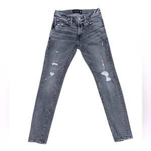 Grey Abercrombie & Fitch Super Skinny Jeans